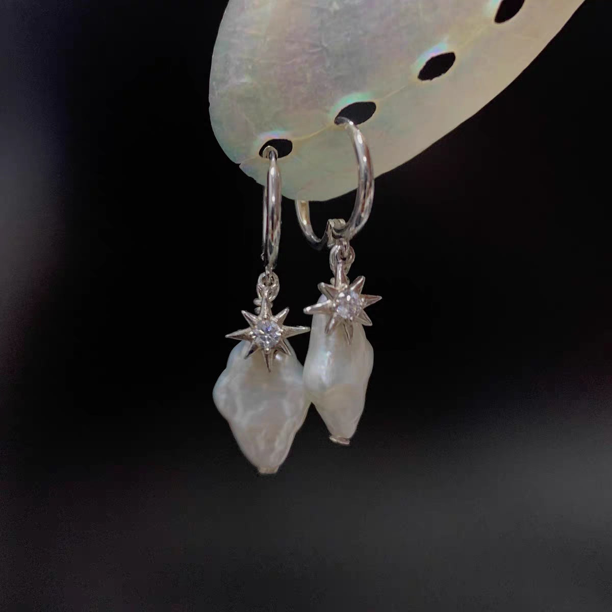 Starburst with Baroque Earrings