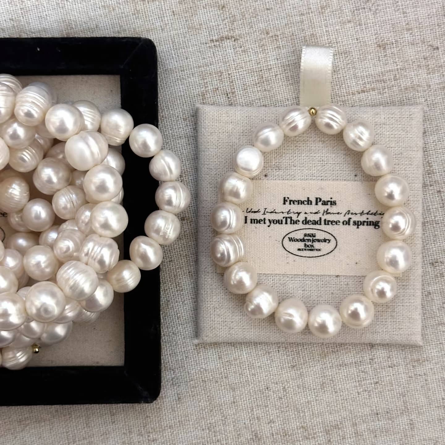 Large baroque pearl bracelet