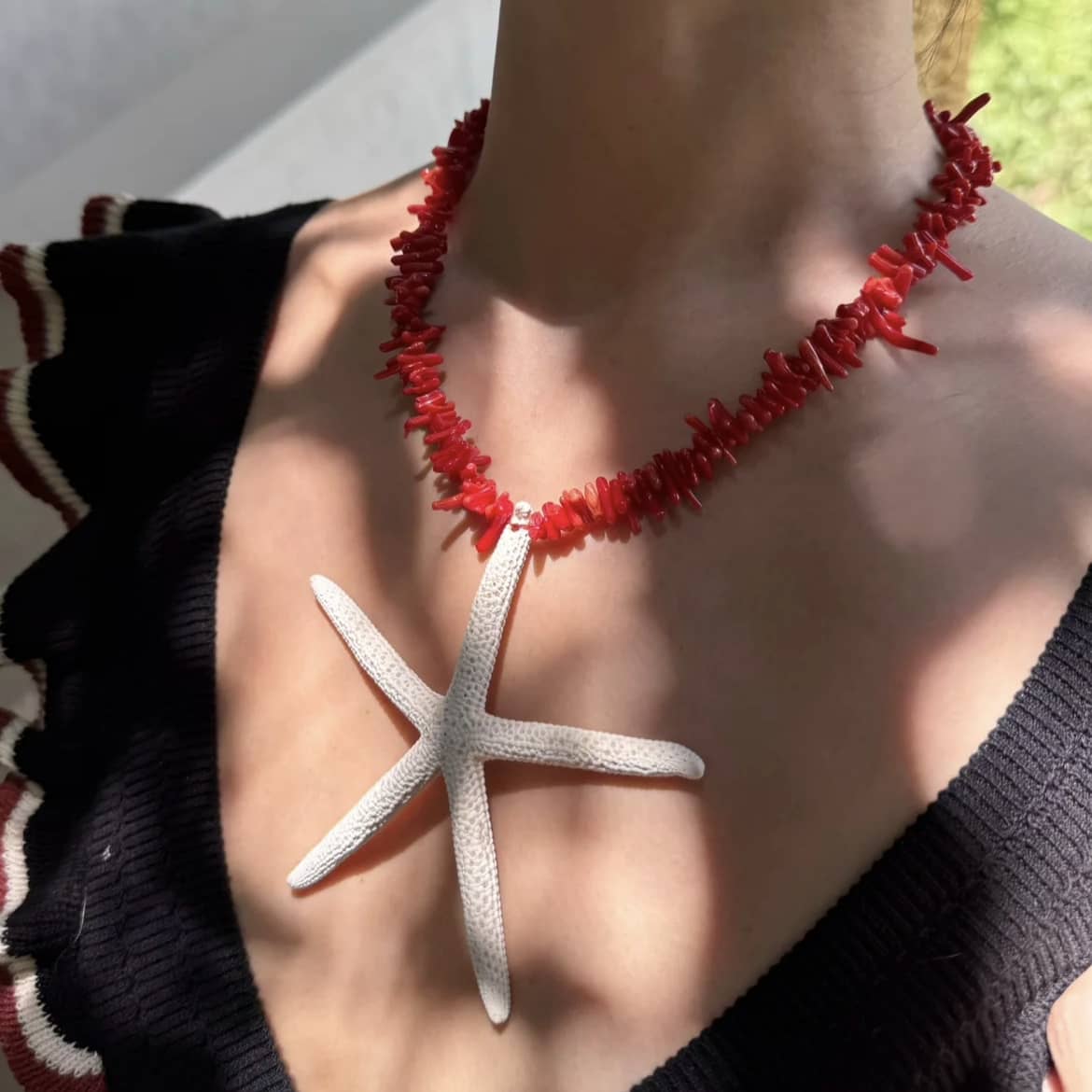 finger starfish necklace