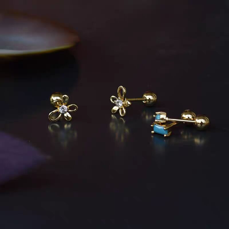 Dainty flower studs