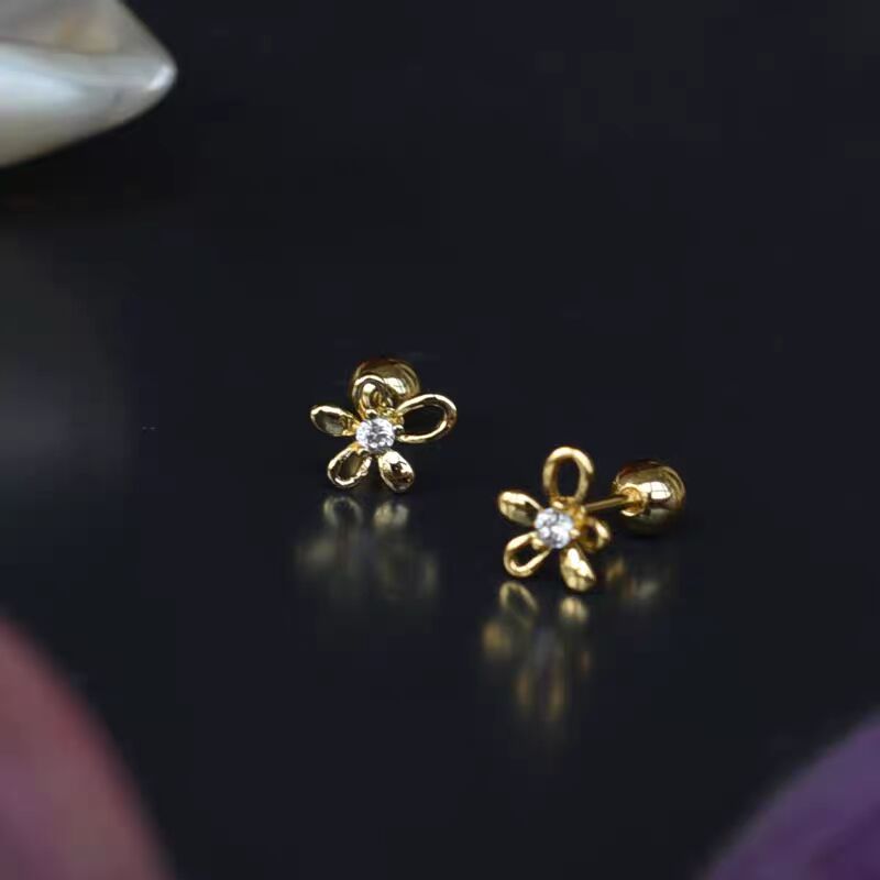 Dainty flower studs