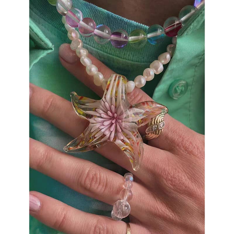 Pearl Starfish Necklace