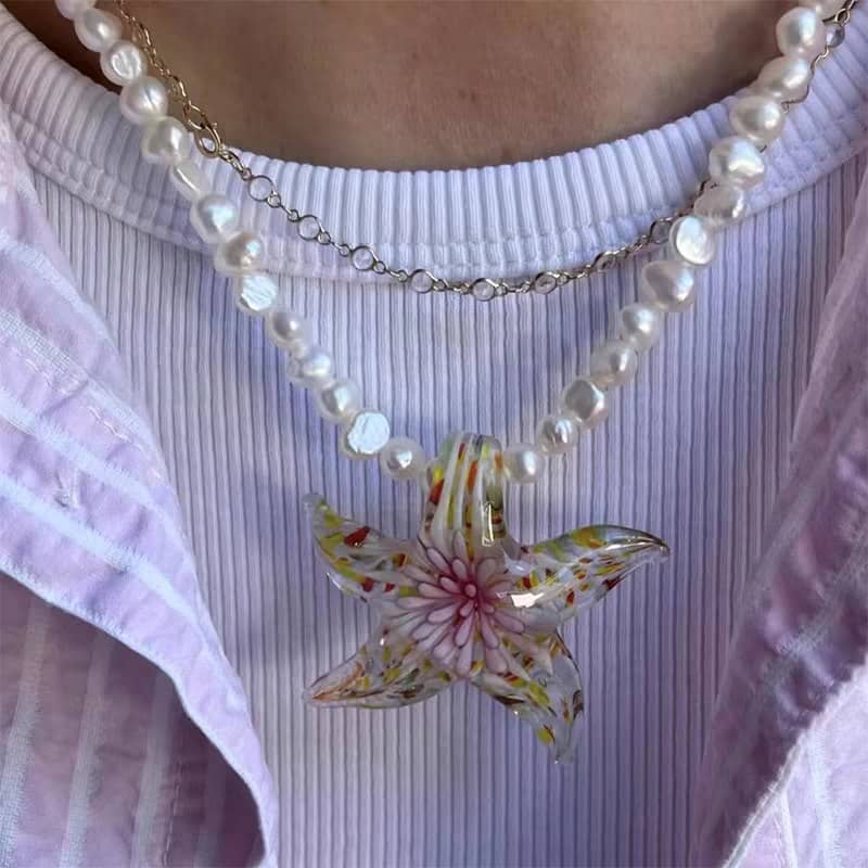 Pearl Starfish Necklace