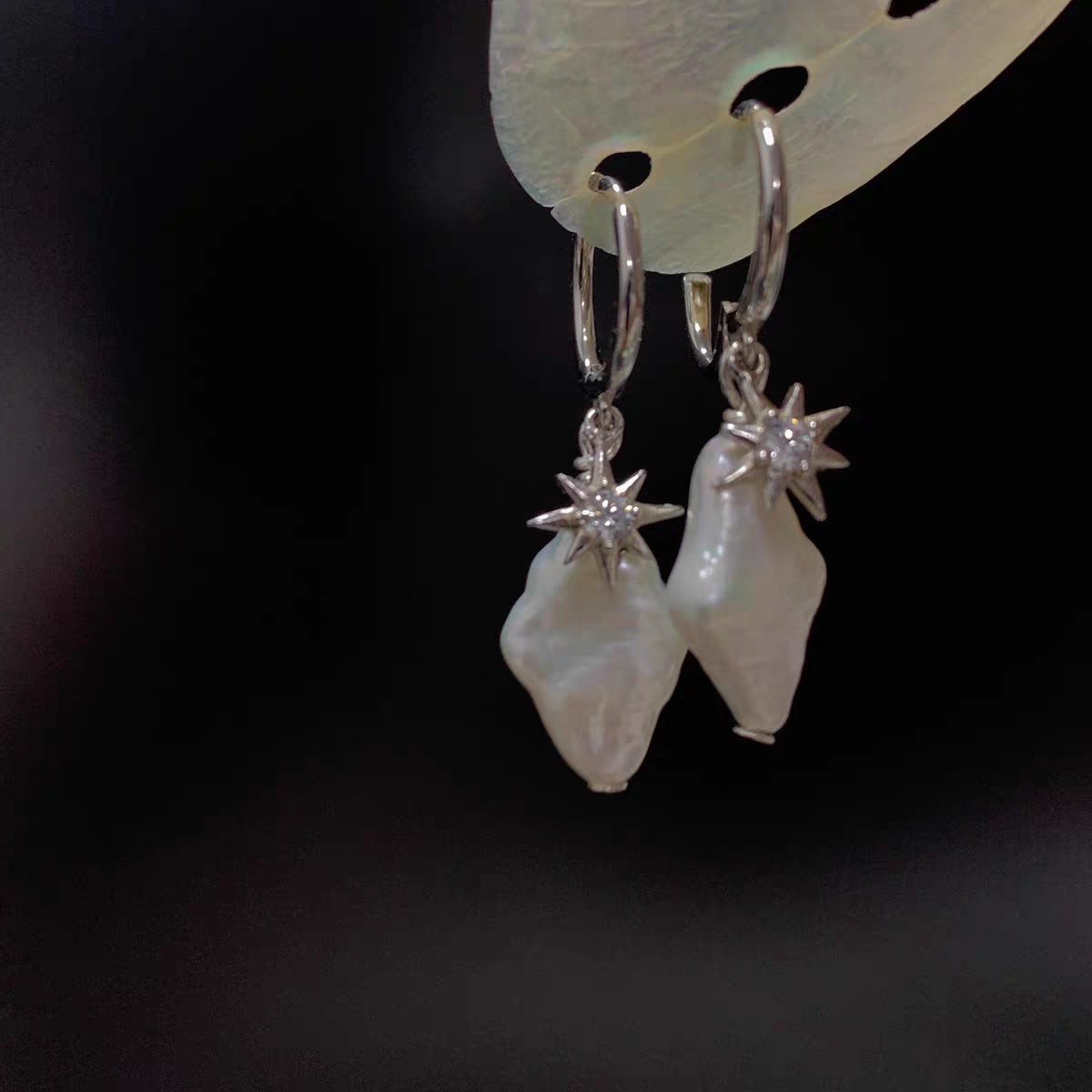 Starburst with Baroque Earrings