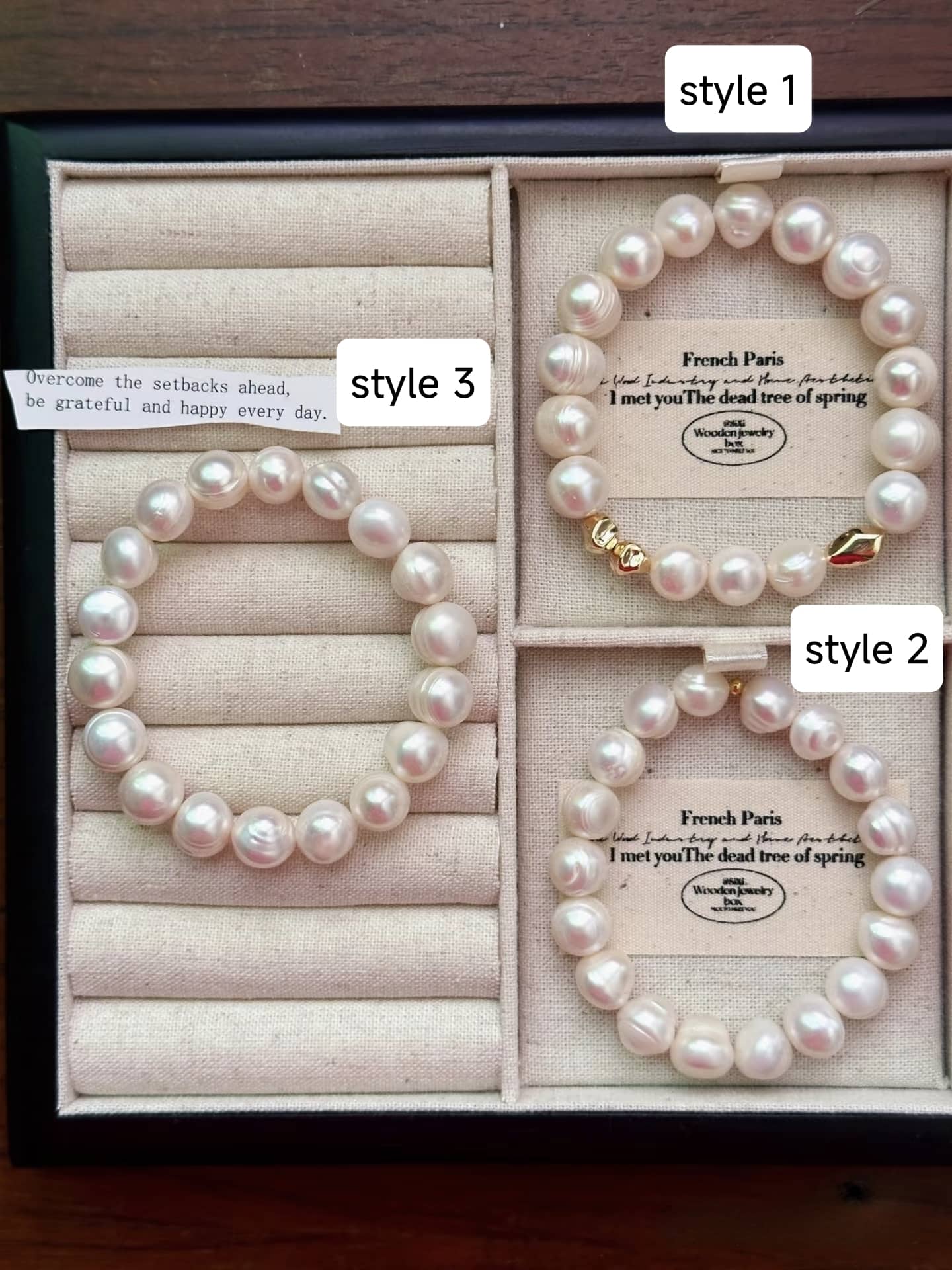 Large baroque pearl bracelet