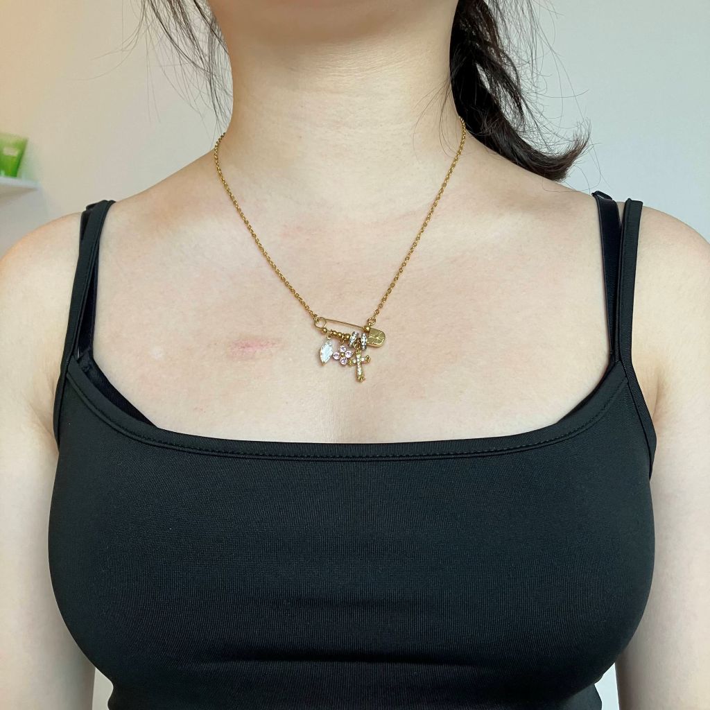 Safe Pin Charms Necklace