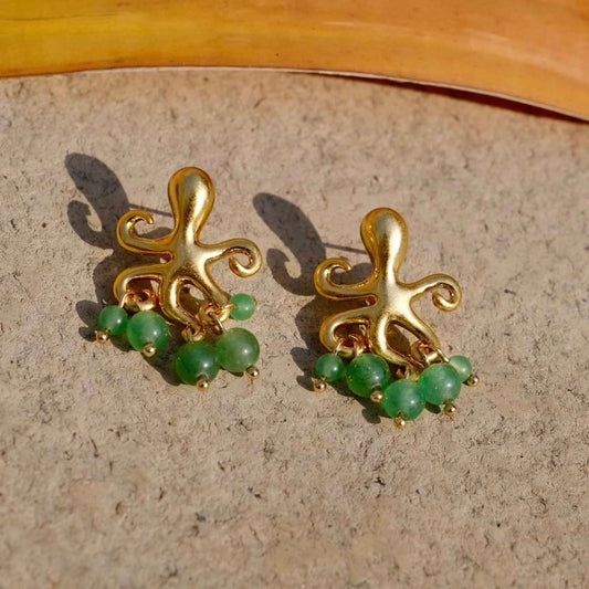 Dancing octopus earrings