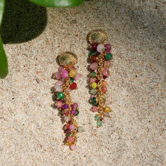 Vibrant Multi Tourmaline Earrings