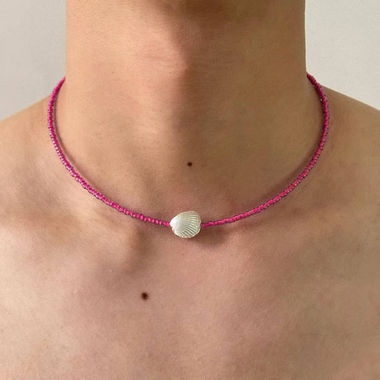 Beaded shell necklace