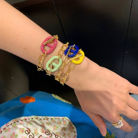 enamel mariner bracelets